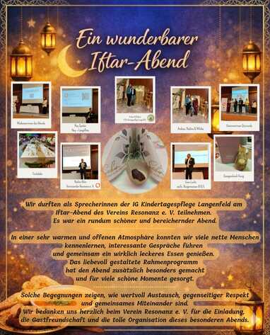 Iftar-Abend des Vereins Resonanz e. V.